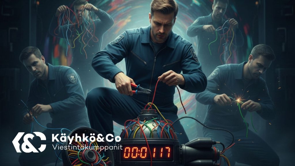 Pommin purkamista ei voi aloittaa joka kerran eri piuhasta